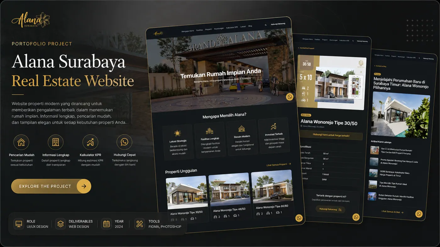 Alana Surabaya: Real Estate Website portfolio preview
