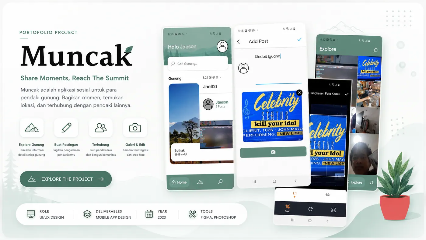 Muncak App portfolio preview