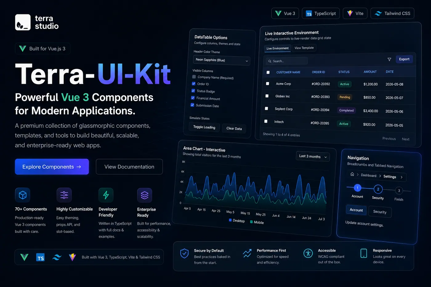 Terra UI Kit portfolio preview
